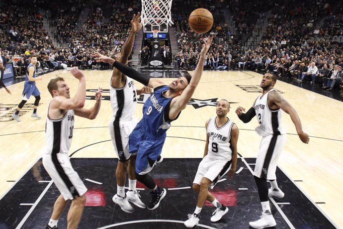 Ricky Rubio en el Spurs - Timberwolves