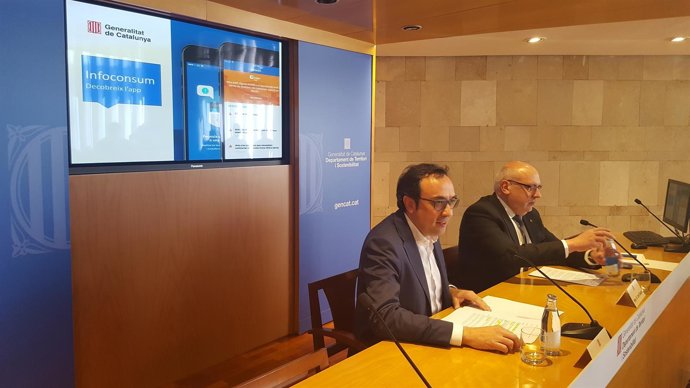 Los consellers Josep Rull y Jordi Baiget