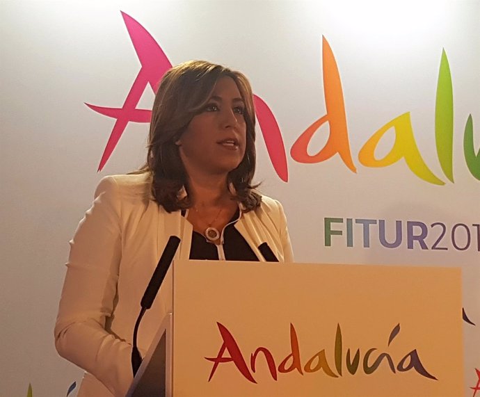 Susana Díaz, este miércoles en Fitur