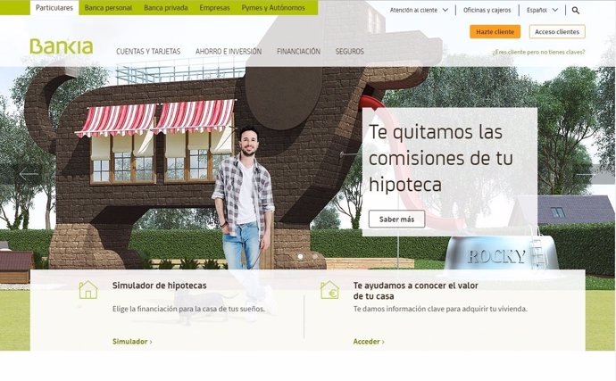 Simulador hipotecario de Bankia
