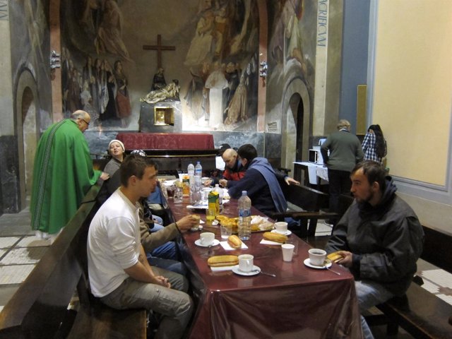 La iglesia Santa Anna acoge a personas por la ola de frío