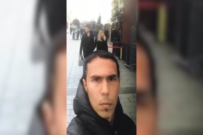 Imágenes del presunto terrorista de Estambul