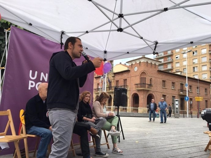 El secretario general de Podemos La Rioja, Francisco Garrido