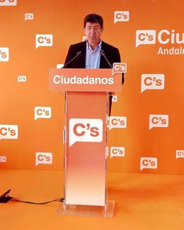 Juan Marín, presidente y portavoz del Grupo Parlamentario de C's  Andalucía
