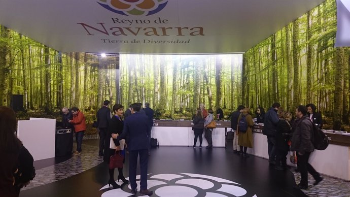 El stand de Navarra en FITUR acoge a los primeros visitantes.