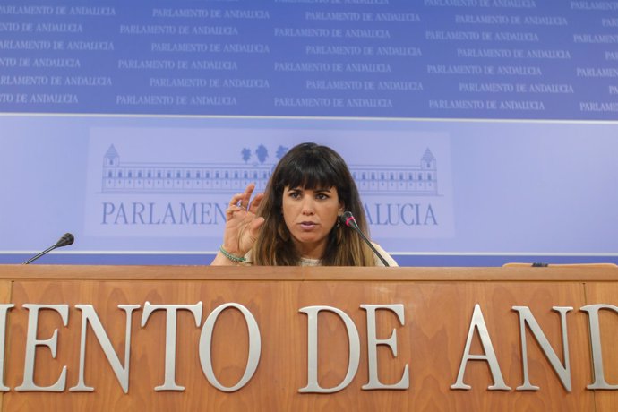 La coordinadora general de Podemos Andalucía, Teresa Rodríguez