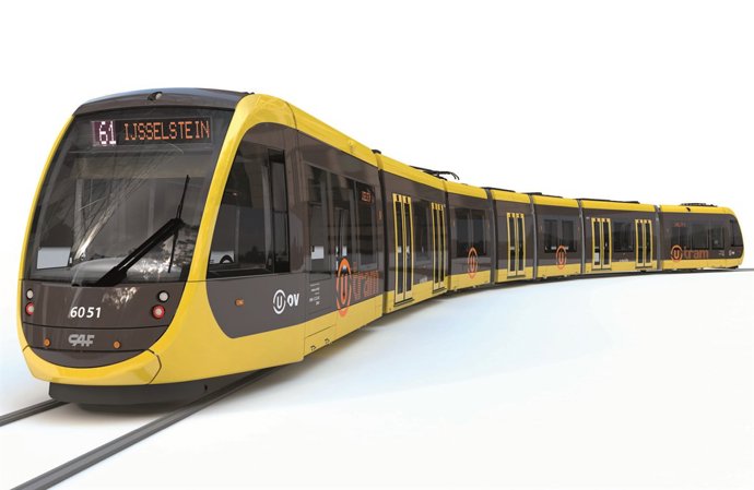 Tranvía que CAF suministra a Utrech