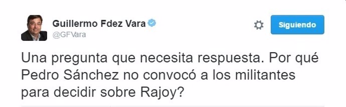 Fernández Vara responde a Sánchez