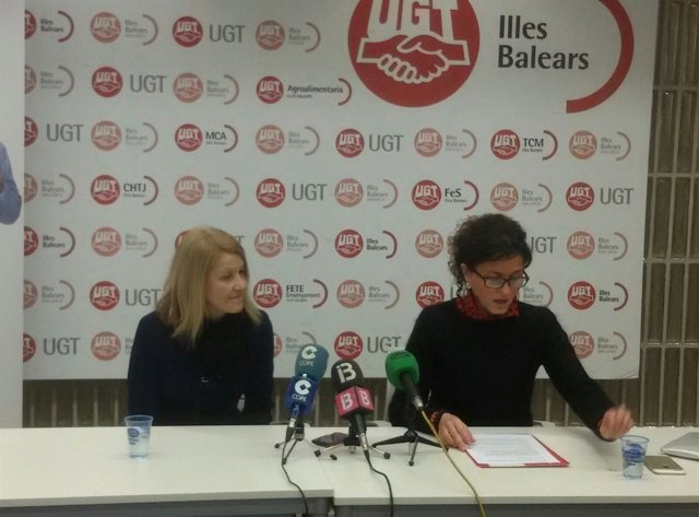 Mari Carmen Barrera y Xisca Garí, de UGT
