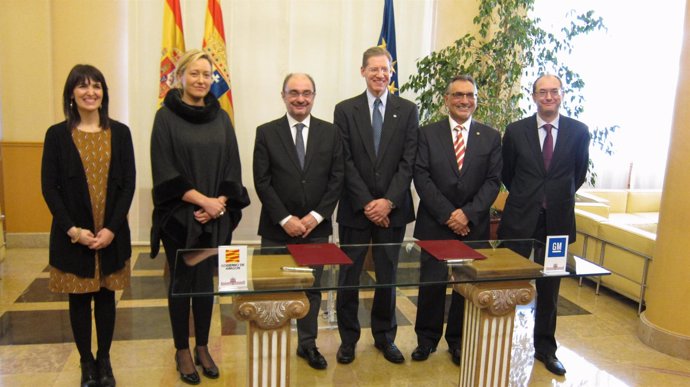Acuerdo de colaboración entre el Gobierno de Aragón y GM
