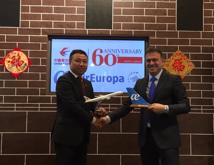 Air Europa y China Eastern Airlines se alían para volar a Shanghái