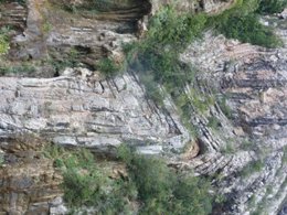 Rocas calcarias en Collegats, Pirineo, patrimonio geológico, Pirineus