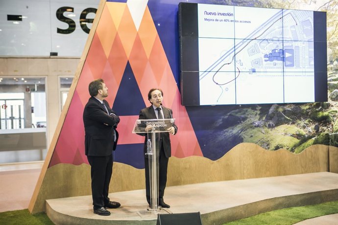 Arenere y Soro en la presentación de Puerto Venecia en Fitur