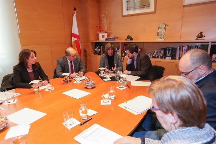 Comín en el Ayuntamiento de L'Hospitalet