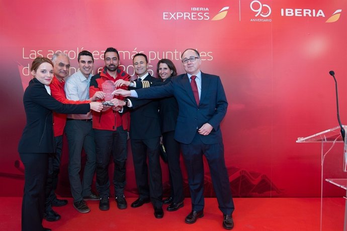 Iberia celebra su 90 aniversario como la aerolínea más puntual del mundo