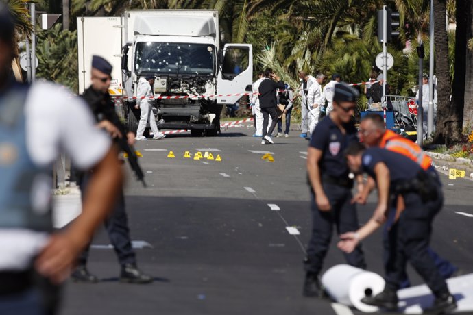 Imagen del atentado en Niza