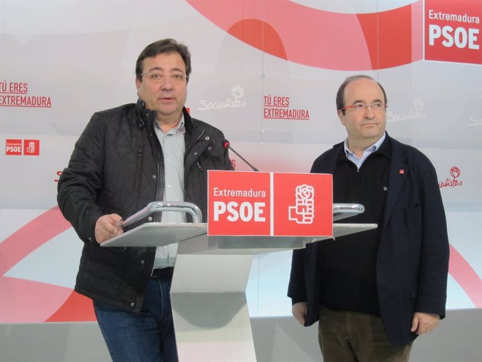 Fernández Vara y Miquel Iceta
