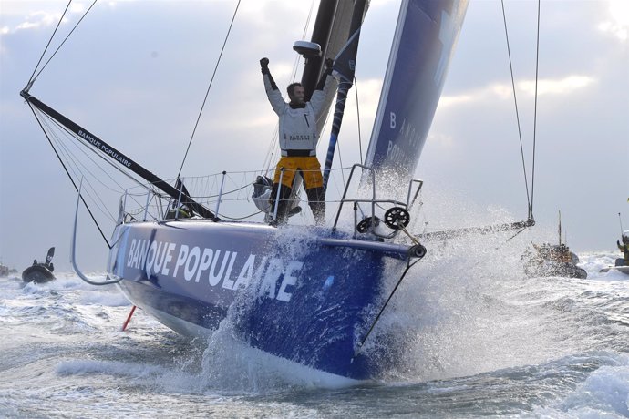 El francés Armel Le Cleac’h en la Vendée Globe