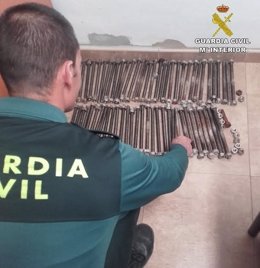 Metales robados en Palos de la Frontera (Huelva).