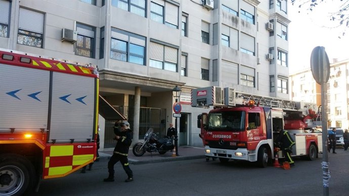 Incendio en los juzgados de Torrejón