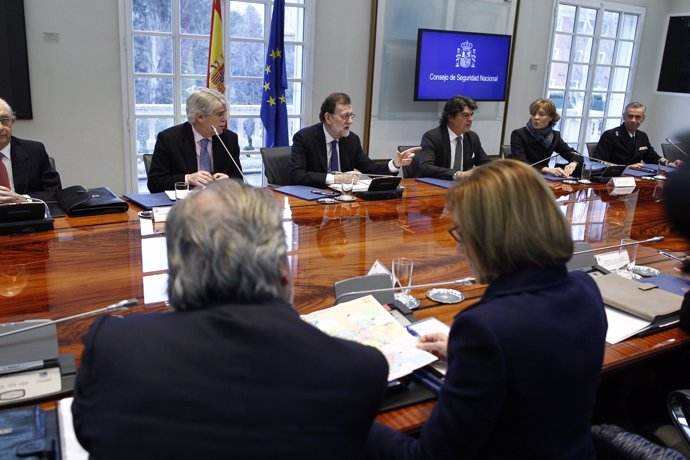 Rajoy preside la reunión del Consejo de Seguridad Nacional en La Moncloa