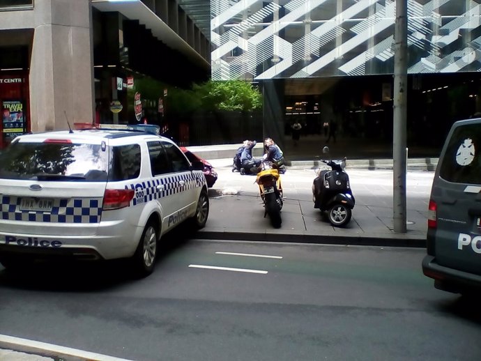 Imagen del atropello en Melbourne (Australia)