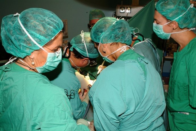 Operación de trasplante en el Hospital Reina Sofía