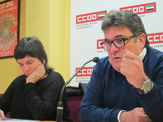 Carretero y Gómez, durante la rueda de prensa