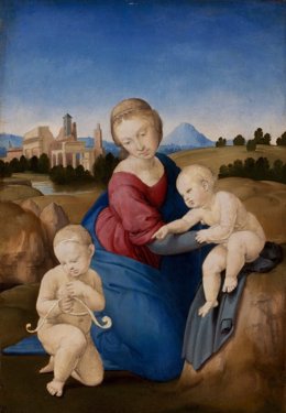 La Virgen y el Niño con san Juan Bautista de Rafael