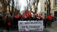 Sindicatos se concentran en Guadalajara para lamentar el primer siniestro laboral del año