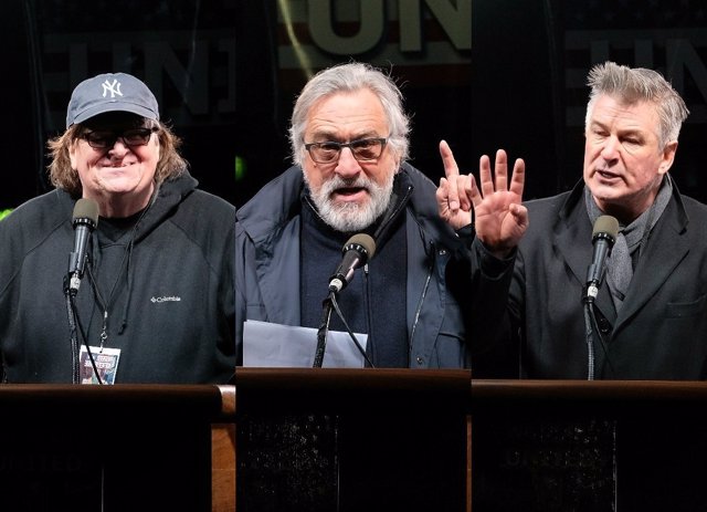 Michael Moore, Robert De Niro, Alec Baldwin