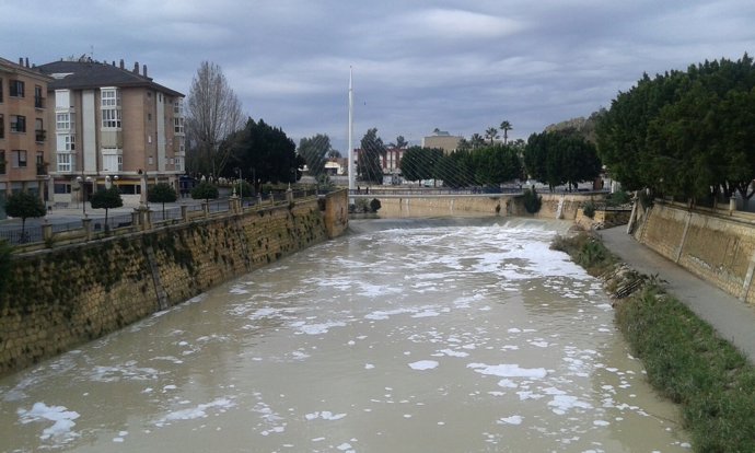 Cambiemos Murcia pide a la CHS que investigue el origen de la espuma en el río 