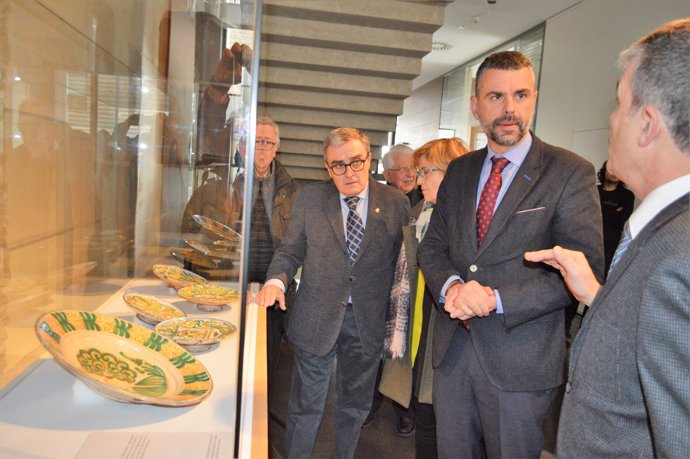 Santi Vila y Àngel Ros  en el Museu de Lleida