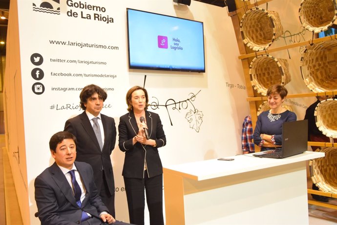 Gamarra explica el vídeo sobre accesibilidad de Logroño
