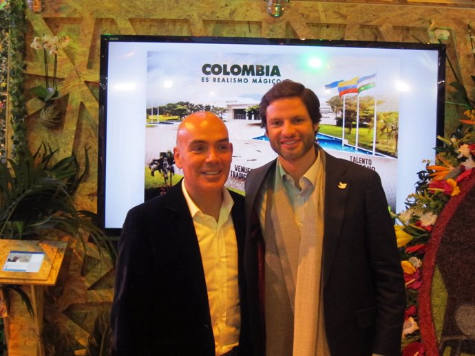 Kike Sarasola con el presidente de ProColombia, Felipe Jaramillo