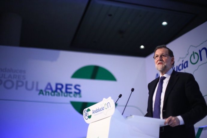 Mariano Rajoy en la inauguración de la Convención Regional del PP-A