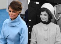 Melania Trump se inspira en Jackie Kennedy en su look en la toma de posesión