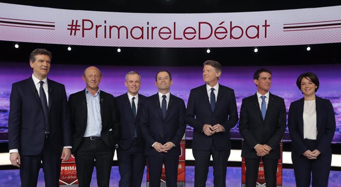 Candidatos a las primarias del centro-izquierda en Francia