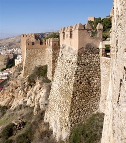 Bastión sur de La Alcazaba de Almería