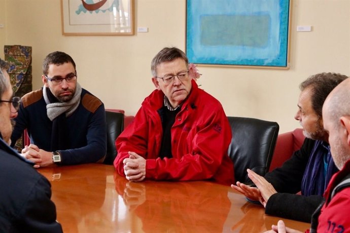 Puig se reune con el equipo de gobierno de Requena por los efectos del temporal