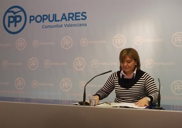 Isabel Bonig durante la rueda de prensa 