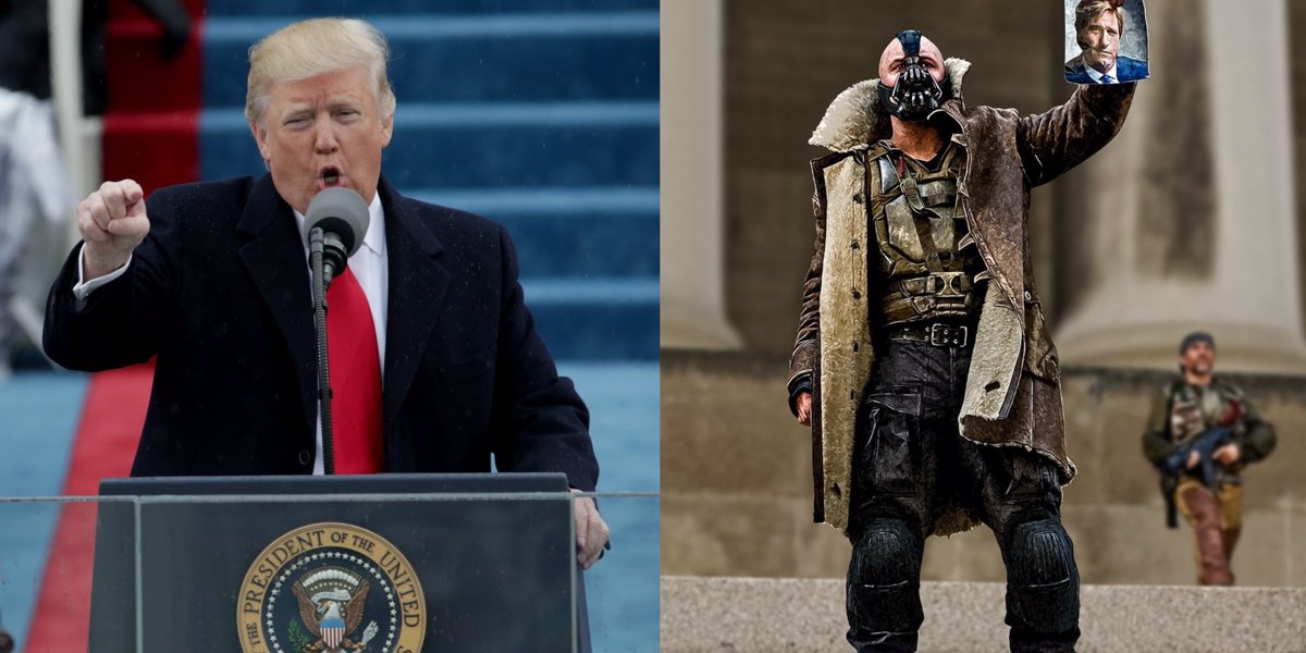 Donald Trump usa una frase de Bane, el villano de Batman, en su discurso  inaugural