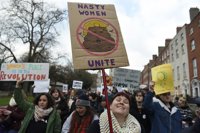 Arranca la concentración en Washington de la Marcha de las Mujeres contra Donald Trump