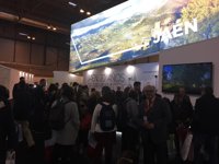 El público llena el stand de Jaén en Fitur por "su oferta singular y de experiencias"