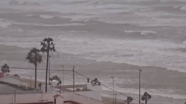 Costa en la Comunitat Valenciana durante el temporal