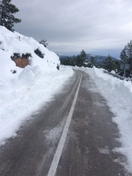 Una de las carreteras secundarias de Valencia ya reabierta