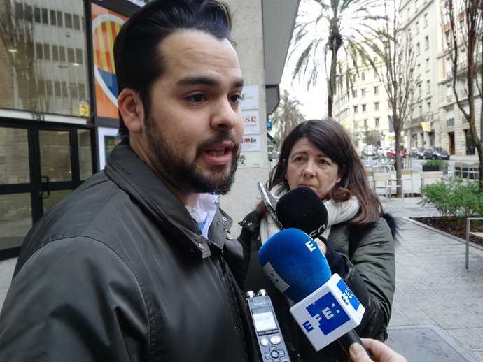 El secretario de comunicación de C's, Fernando de Páramo, en Barcelona