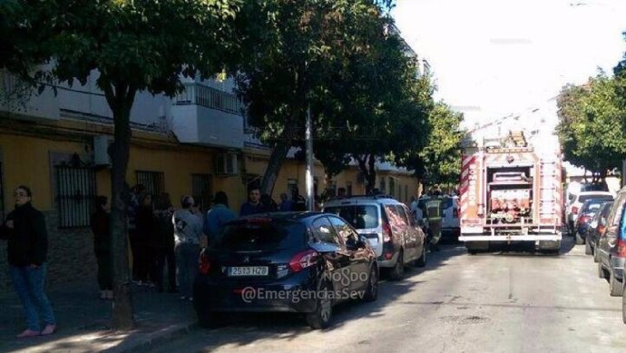 Actuación por un incendio en San Jerónimo, en Sevilla