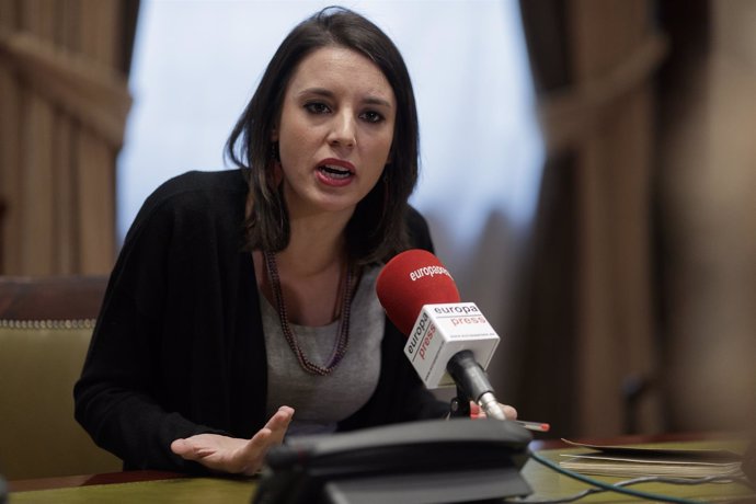 Entrevista de Europa Press a Irene Montero, diputada de Podemos