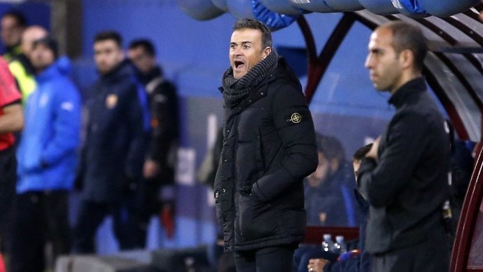 El técnico del FC Barcelona, Luis Enrique Martínez